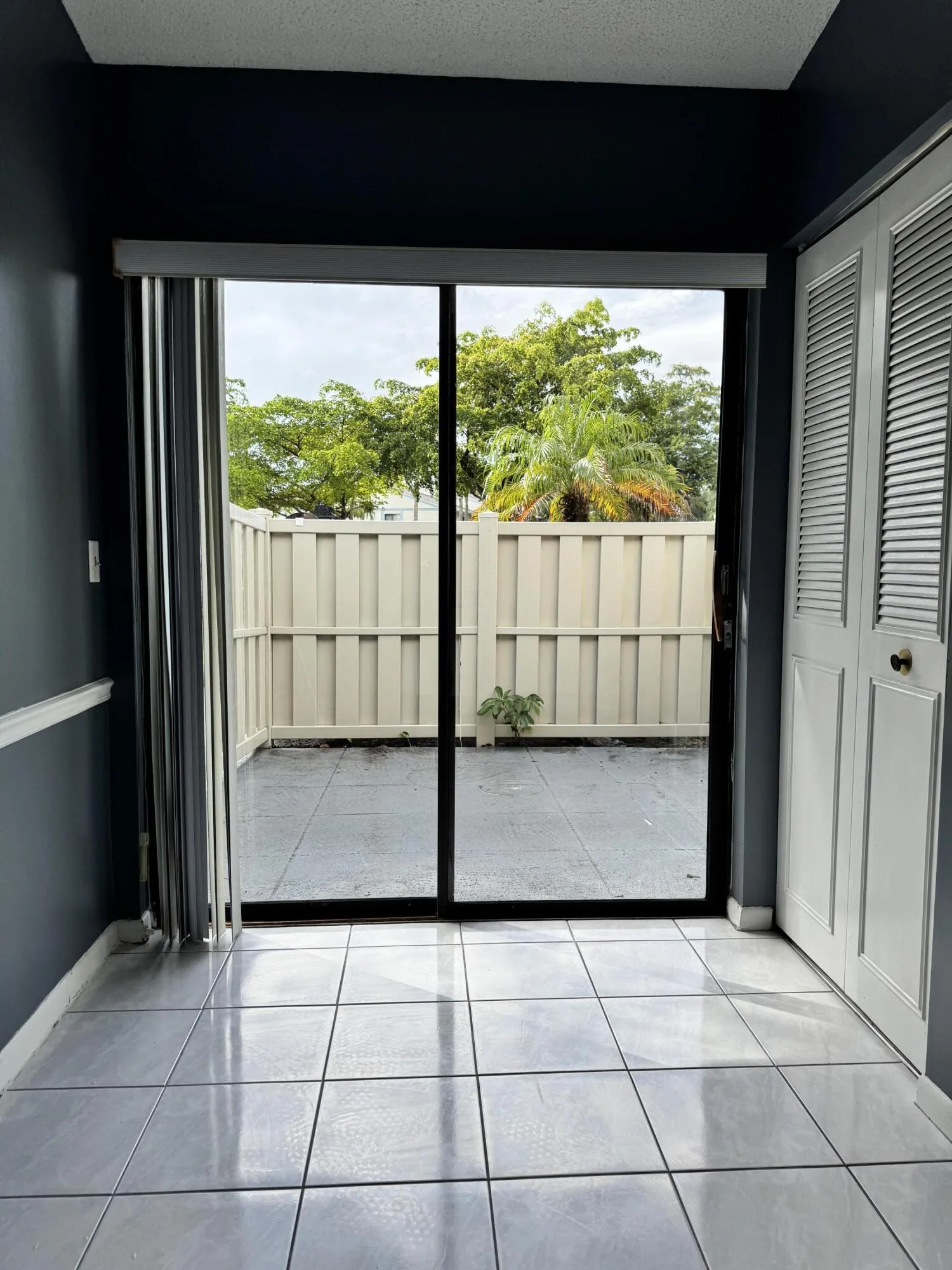 Kitchen to courtyard view