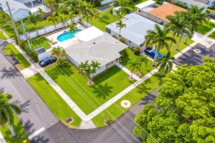 Generous front yard