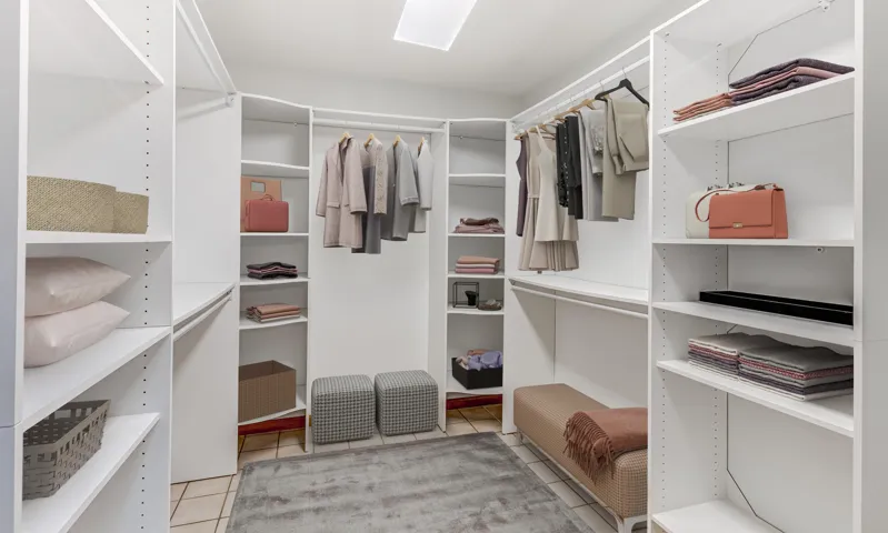 Master walk-in closet