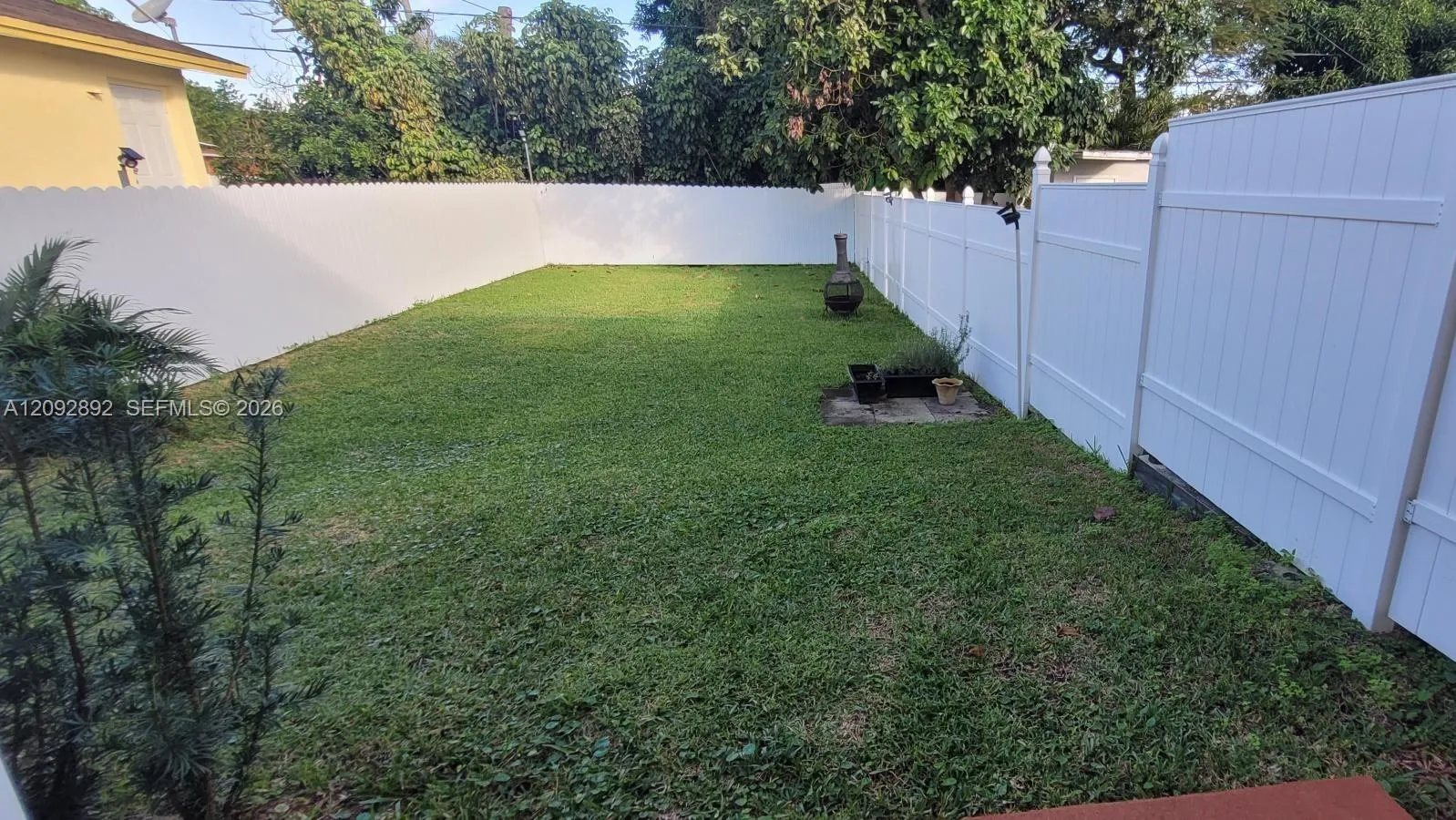 Spacious private backyard