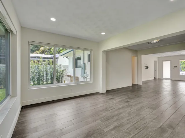 Living Room is also open to the Dining area so you don't have to pause a conversation to check on dinner.