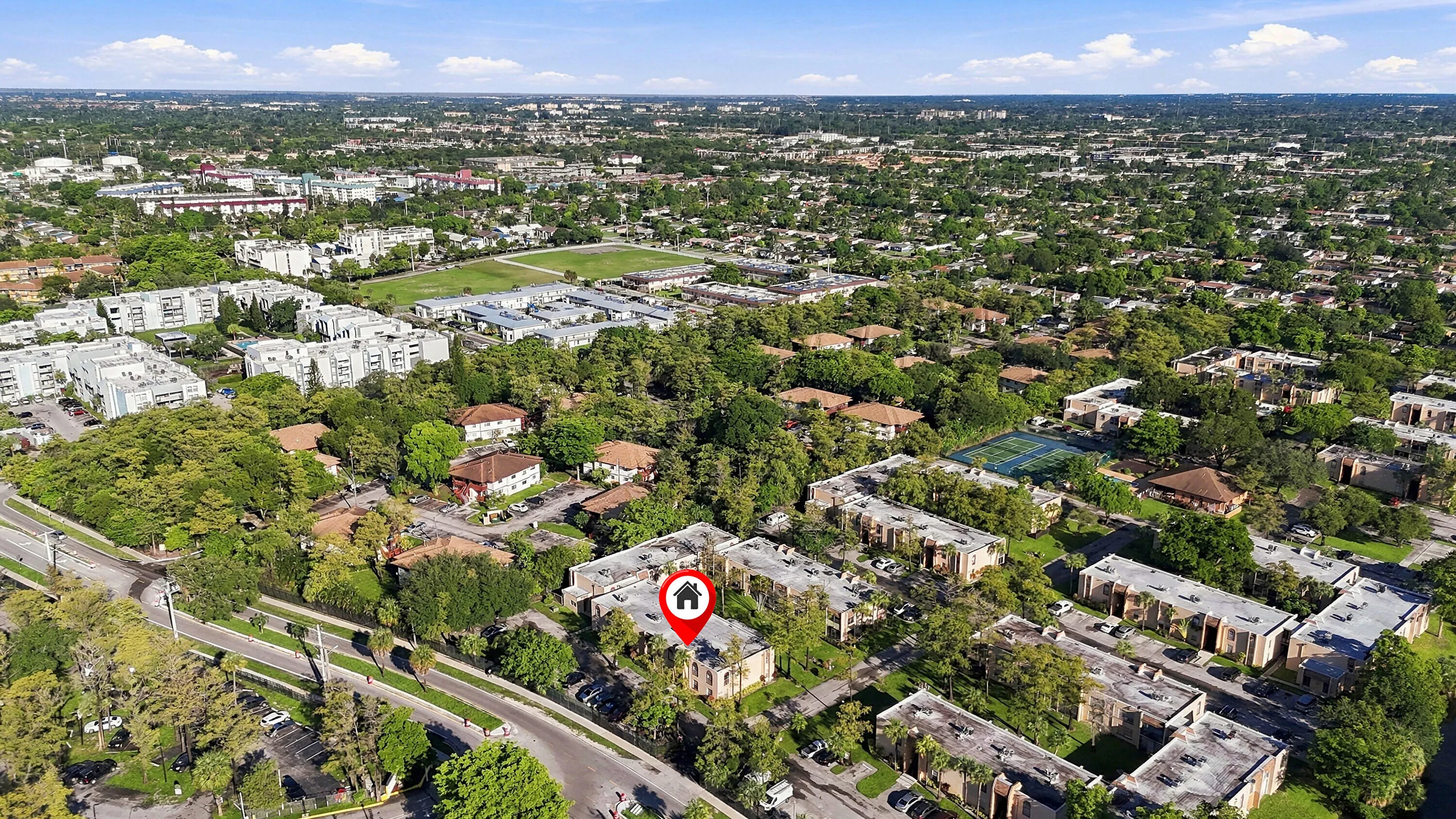 Aerial Neighborhood View