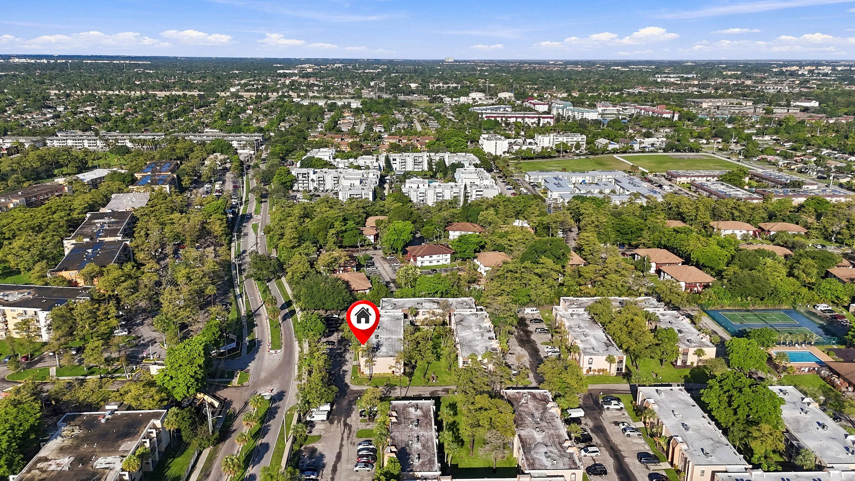 Aerial Neighborhood View