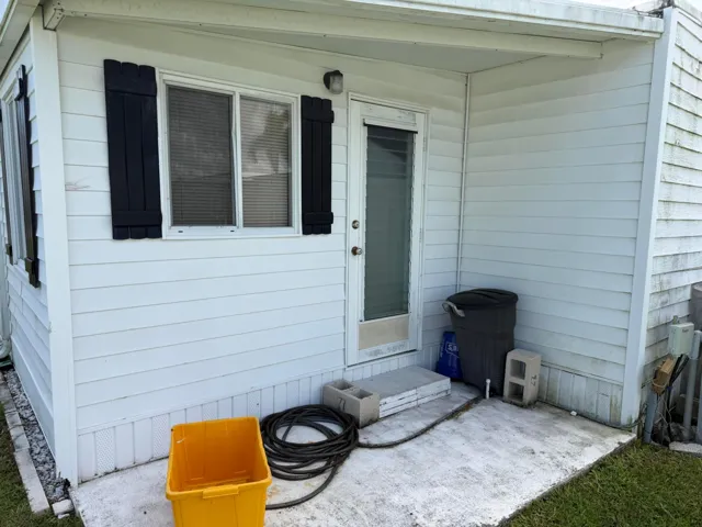 rear patio
