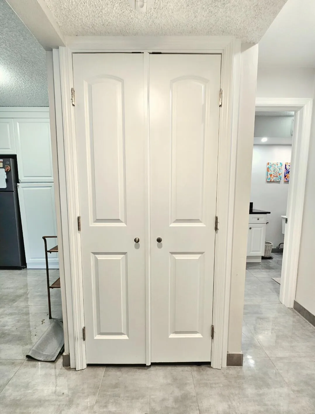 LAUNDRY CLOSET WITH FRENCH DOORS, HOUSING YOUR WASHER & DRYER