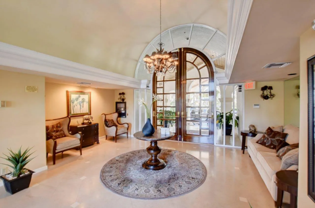 Clubhouse lobby