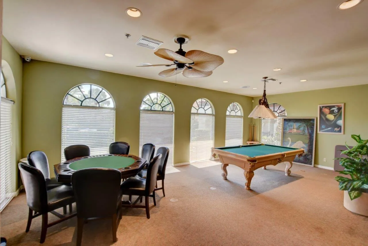 Card and pool room