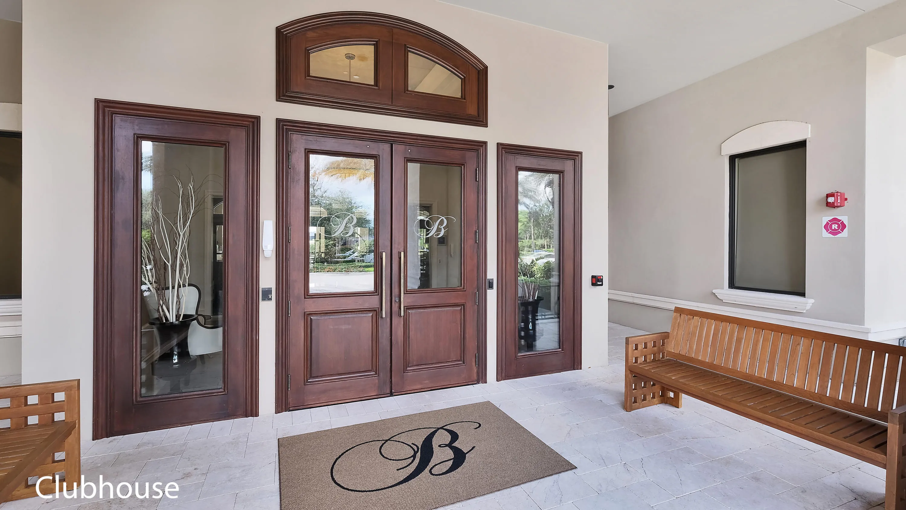 ENTRANCE TO CLUBHOUSE