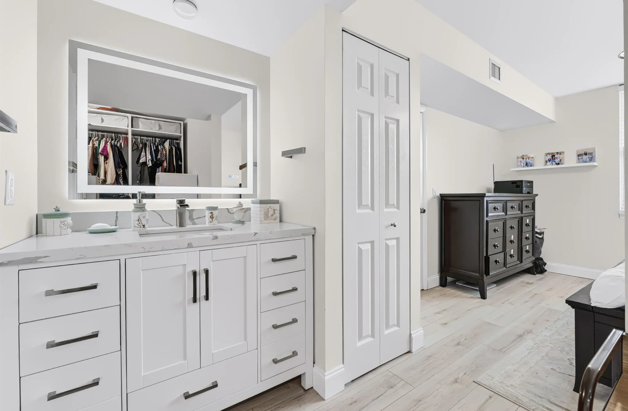 Master bedroom vanity