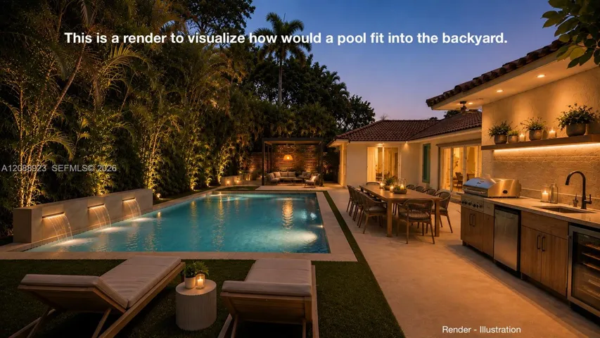 Render Backyard Pool