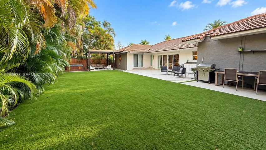 BBQ and room for outdoor kitchen