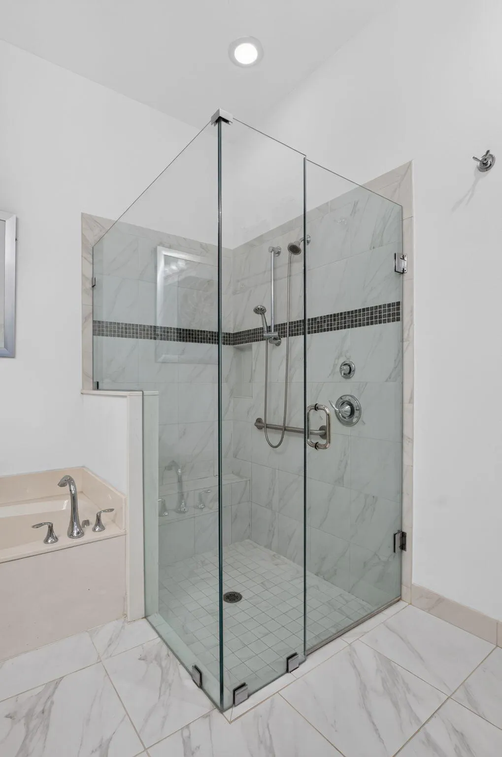 Glass enclosed Shower