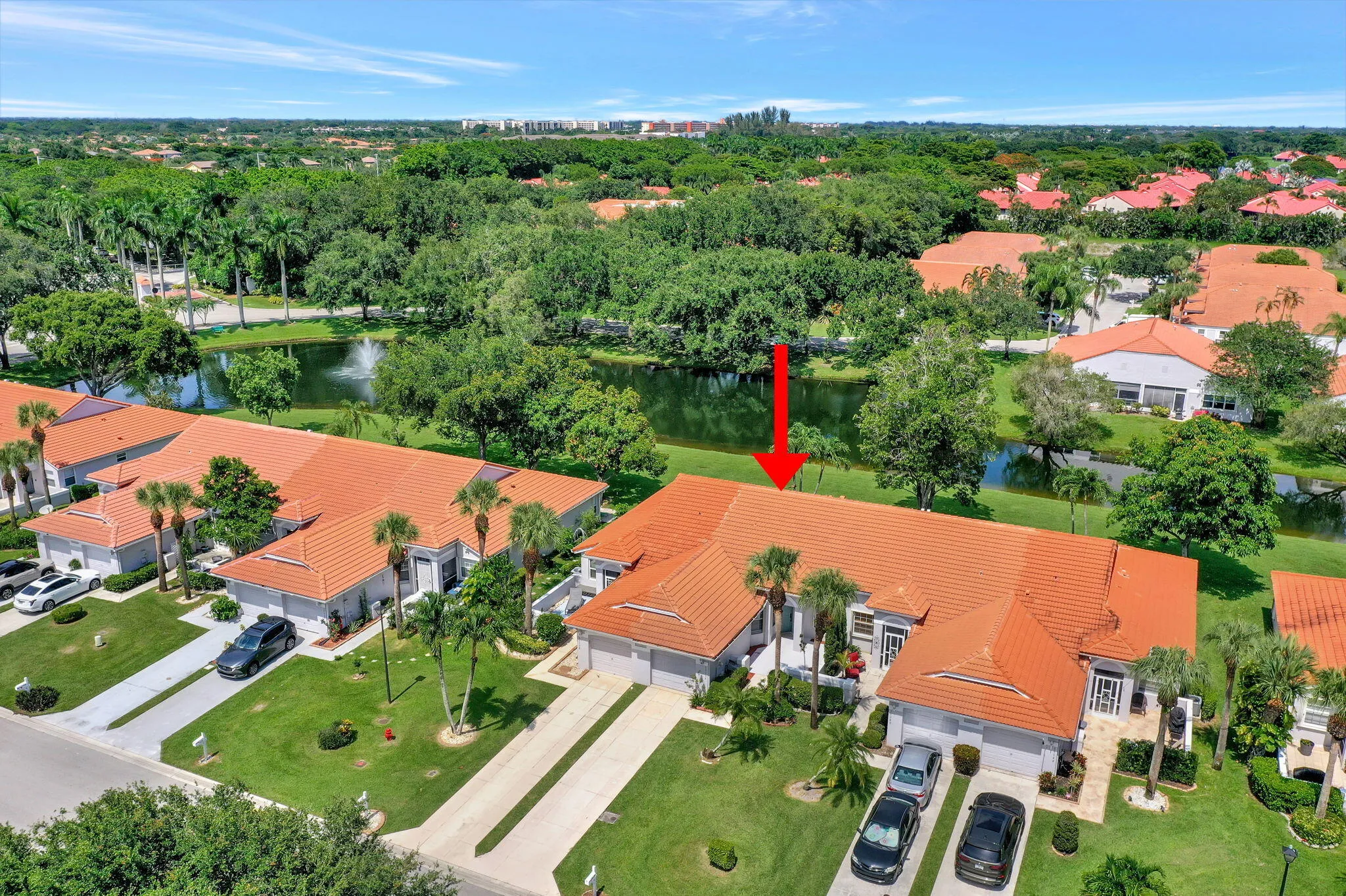 Aerial View of Waterway Community