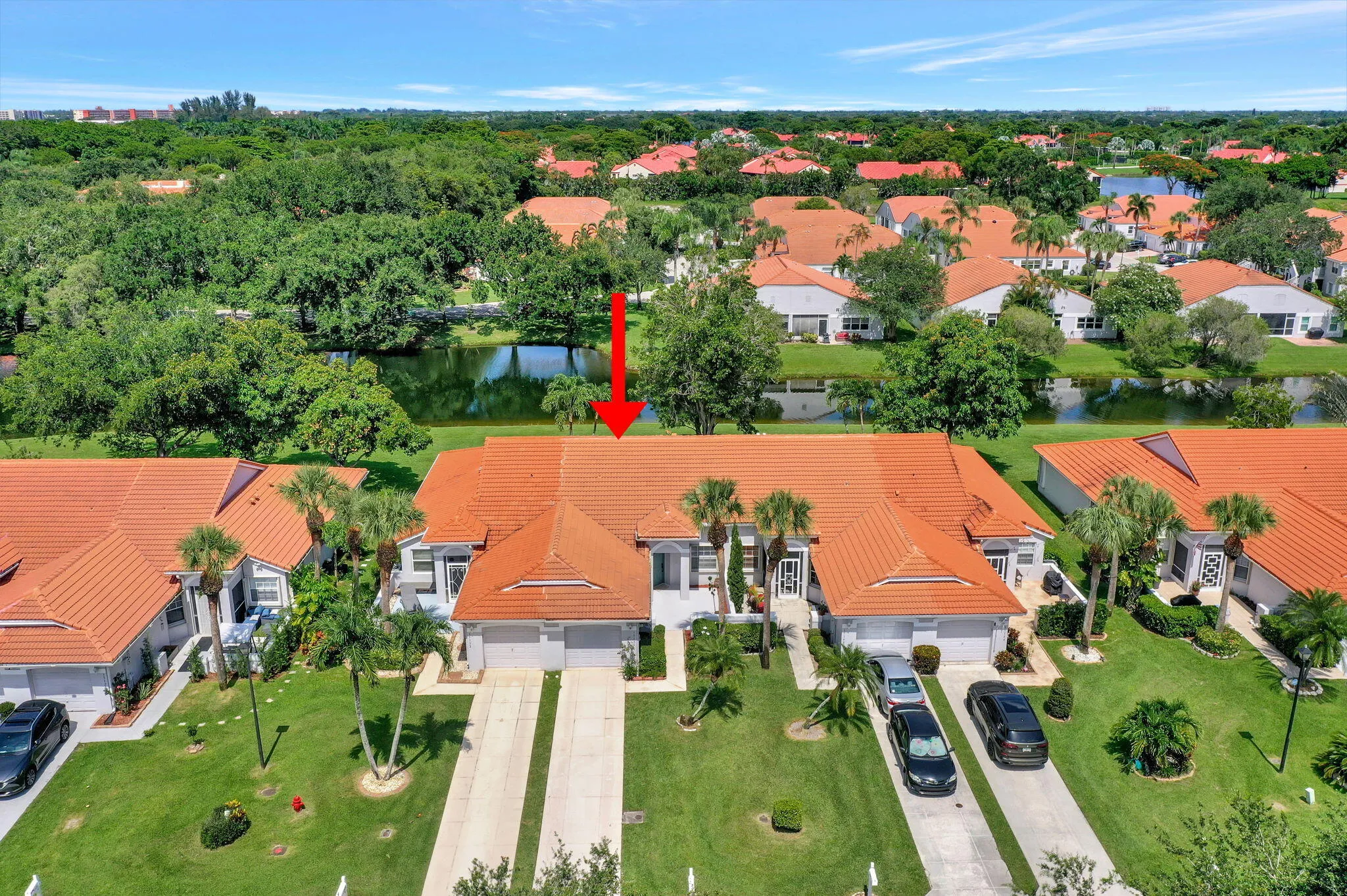 Aerial View of Waterway Community