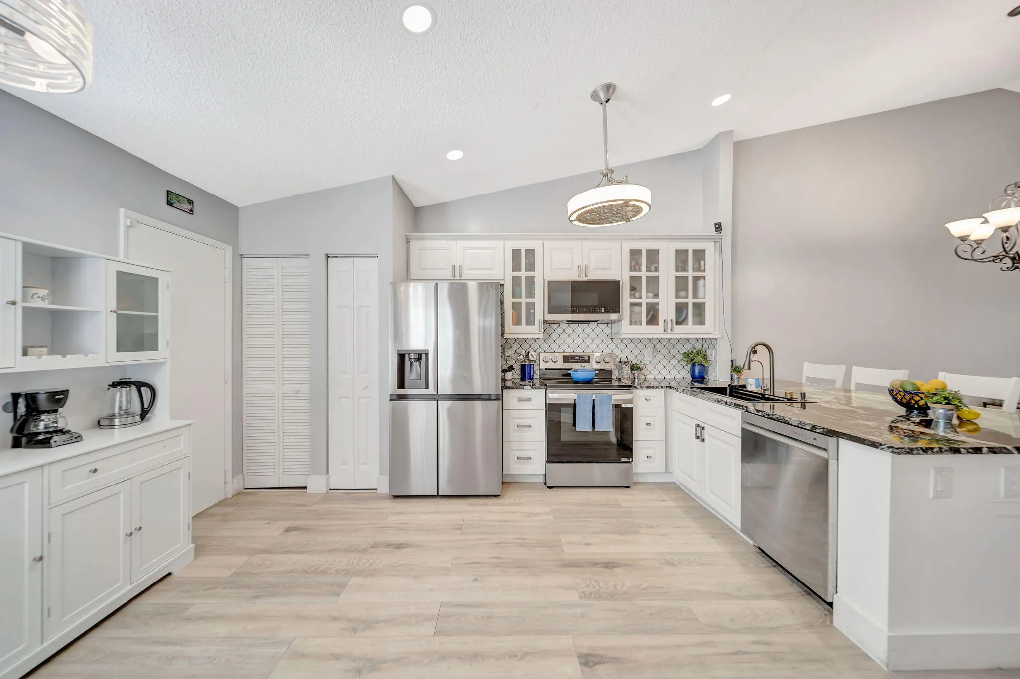 Pantry, New Stainless Steel Appliances