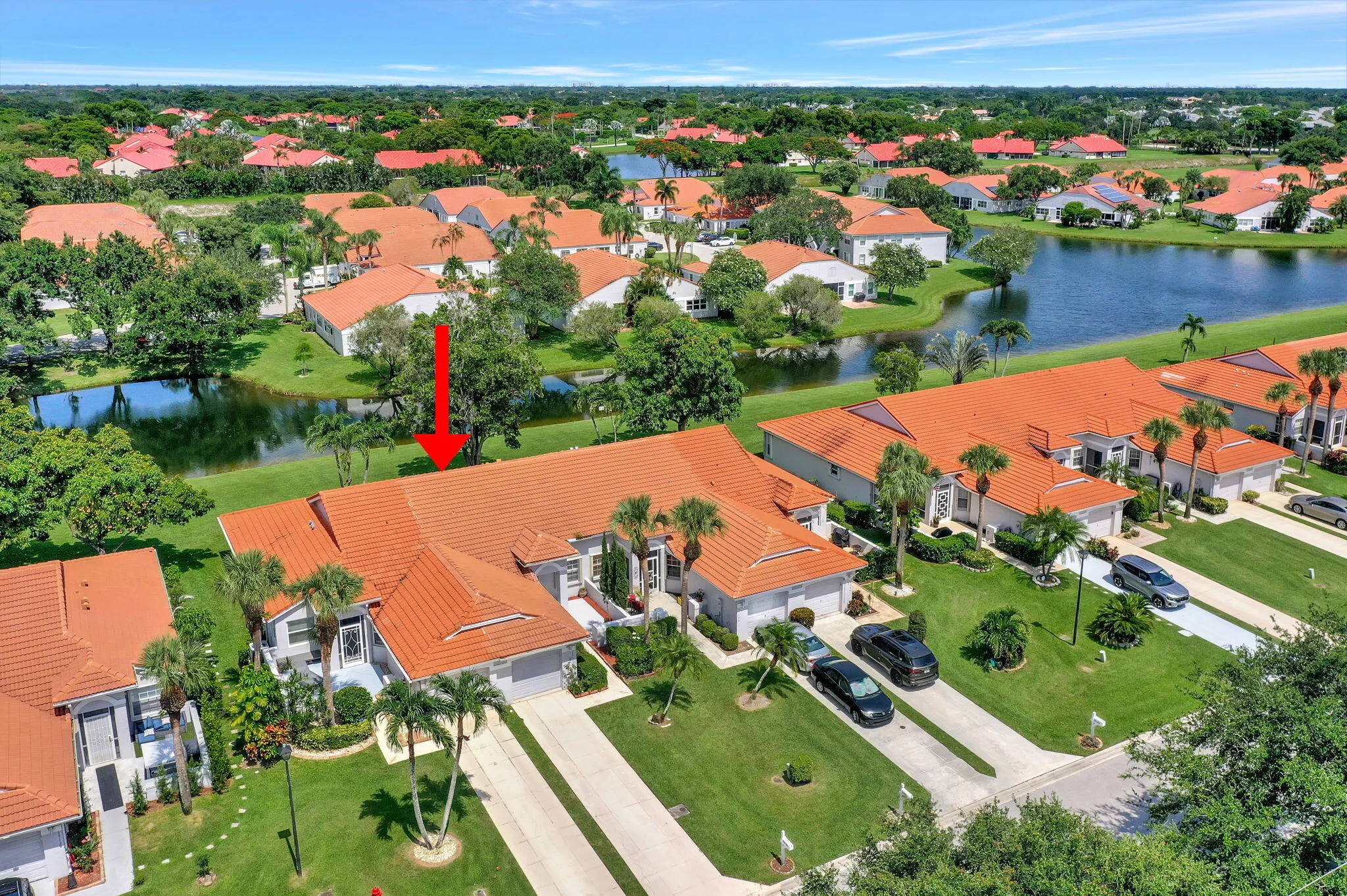 Aerial View of Waterway Community