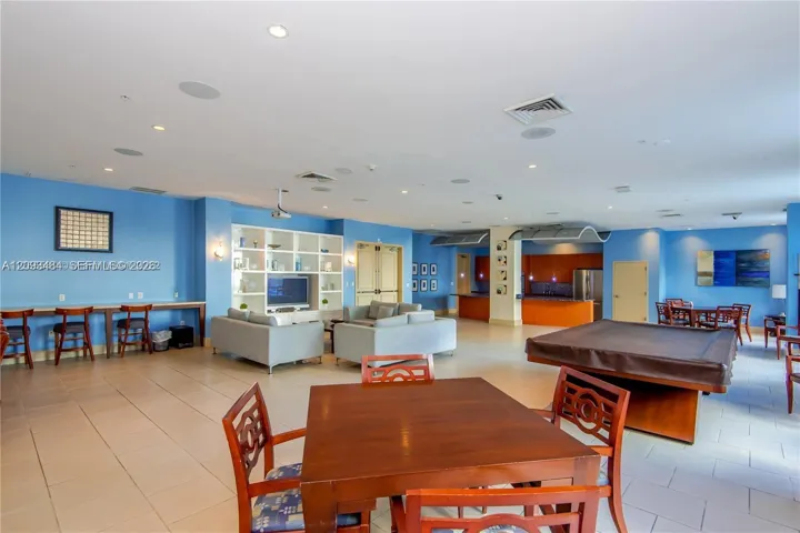 Clubroom w/pool table.
