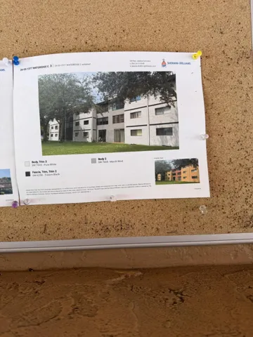 Schematic of Building painted