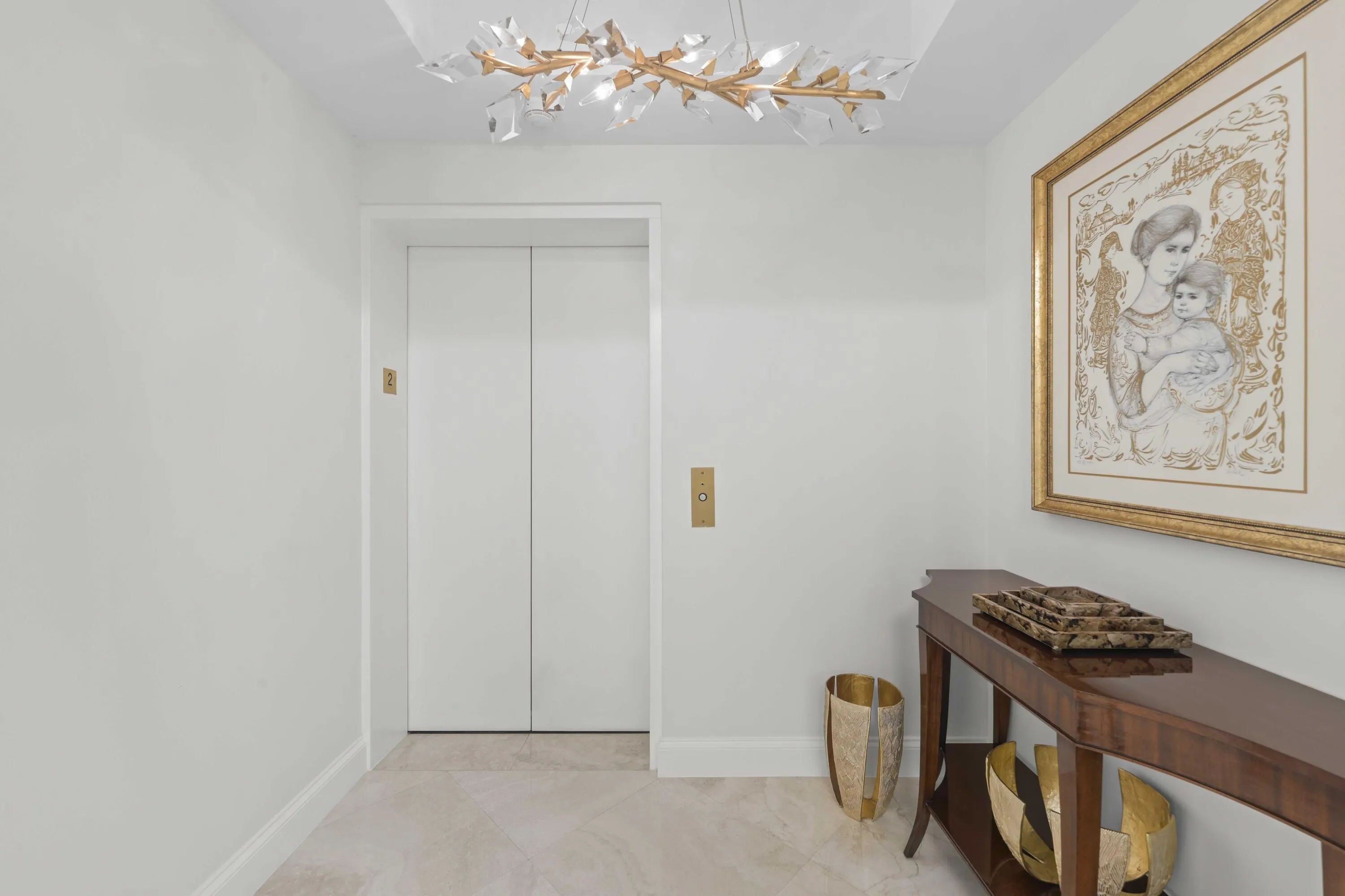 Private elevator into your foyer