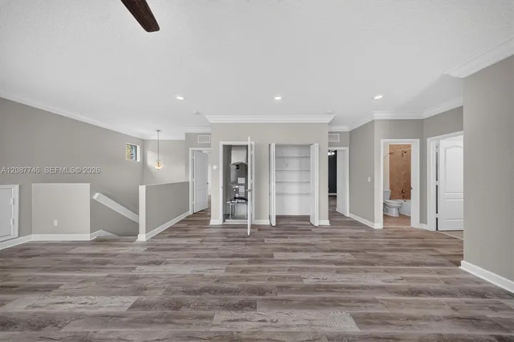 upstairs