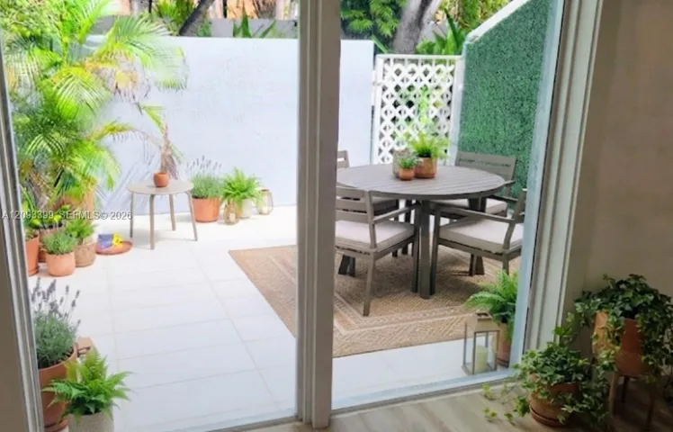 Patio with impact door