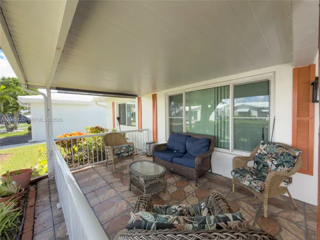 Pleasant outdoor patio