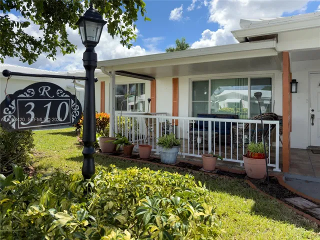 The association maintains the garden and paints the homes