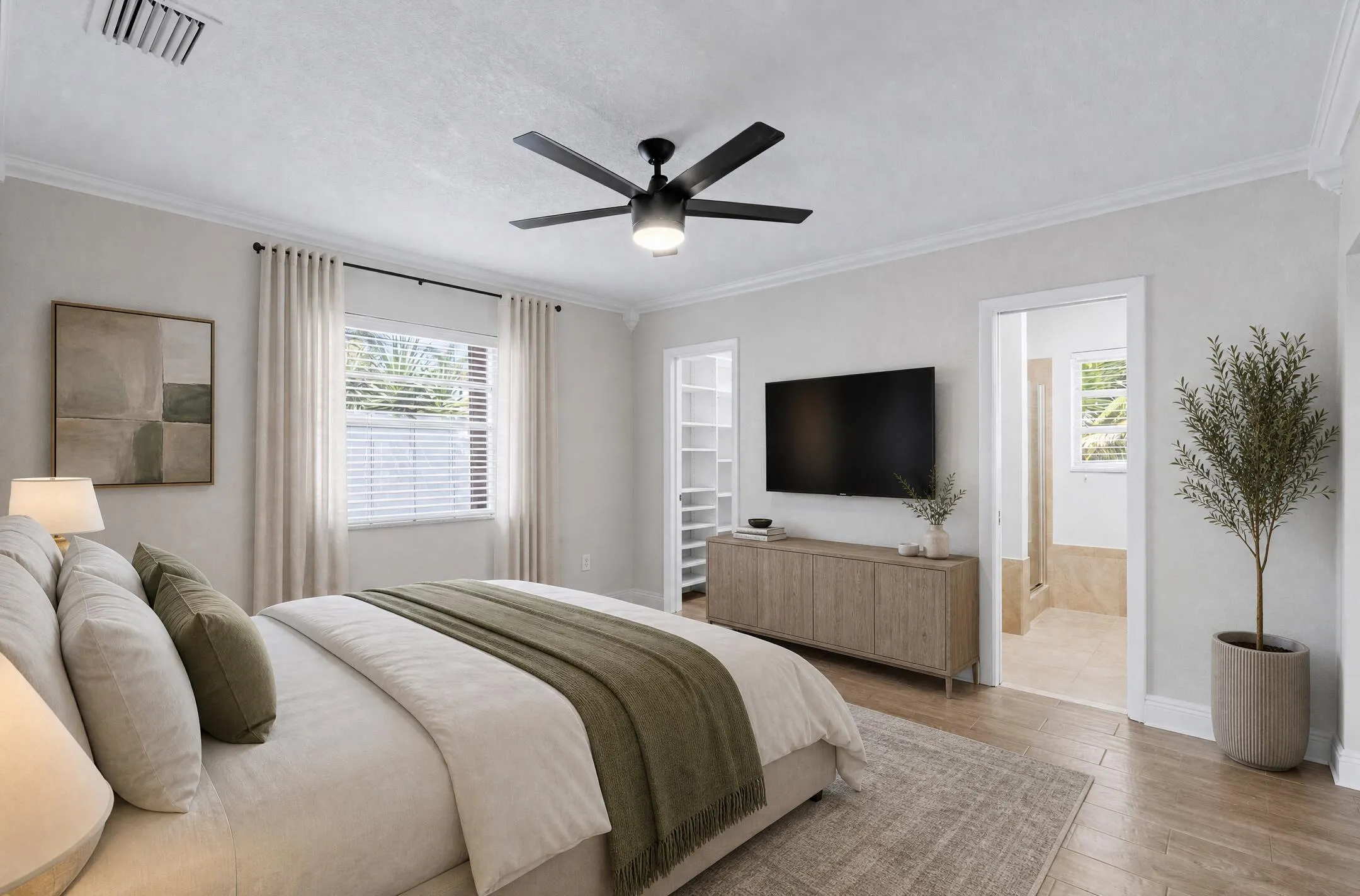 4471 NW 6th Ct - Primary Bedroom Staged