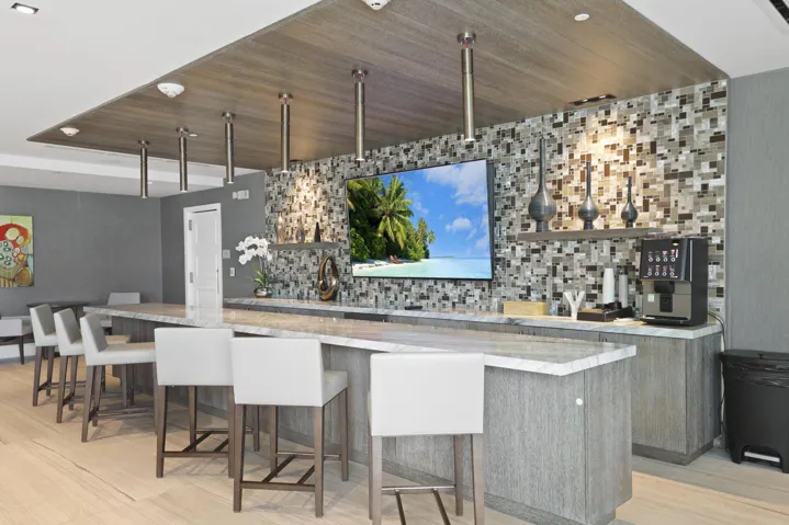 Sabbia is the flagship luxury condo building sitting on the sand in Pompano Beach. Residents & guests can enjoy a private beach, resort style pool, state of the art fitness center that overlooks the ocean, clubroom, valet parking, business center, 24/7 security, an an unmatched lifestyle.