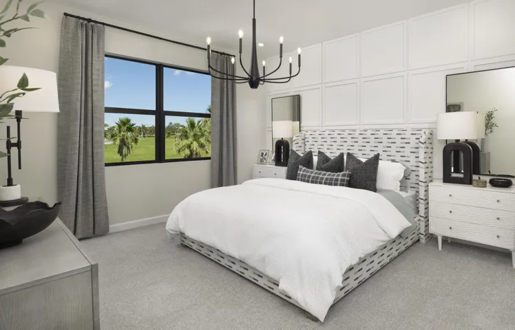 Stock photos represent builder's floorplan