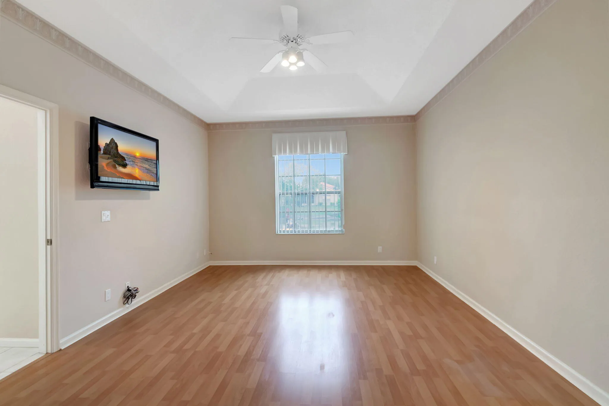Primary bedroom with lake view