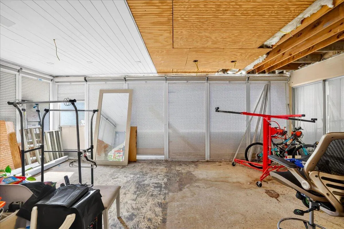 Materials to complete ceiling are on property