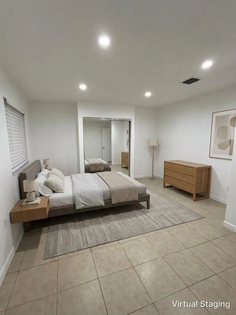 Mother in law suite-bedroom virtual staging