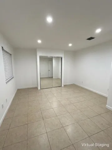 Mother in law suite-bedroom virtual staging empty room