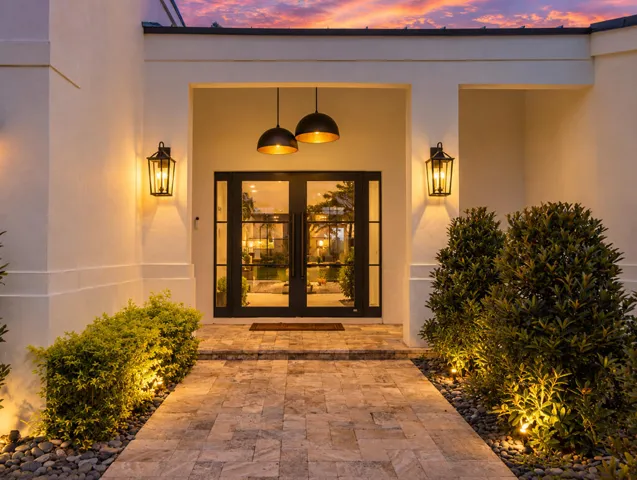 Evening Front Door