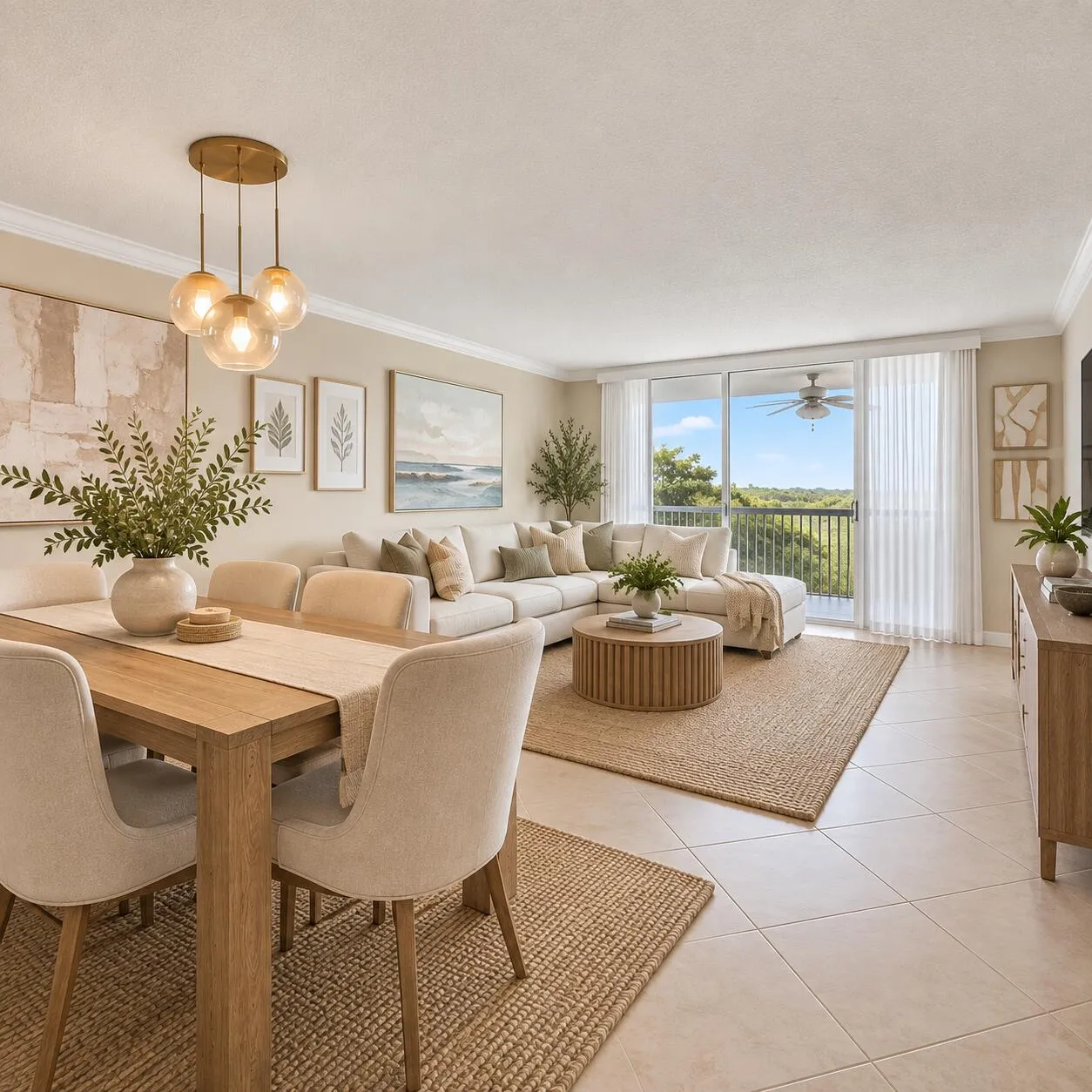 VIRTUALLY RENOVATED LIVING ROOM