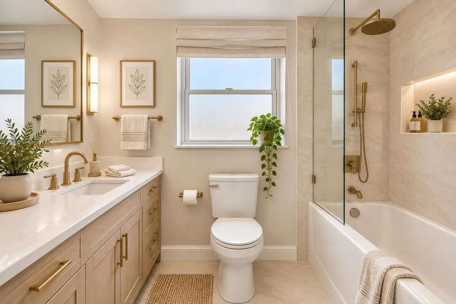 AI Rendered bathroom