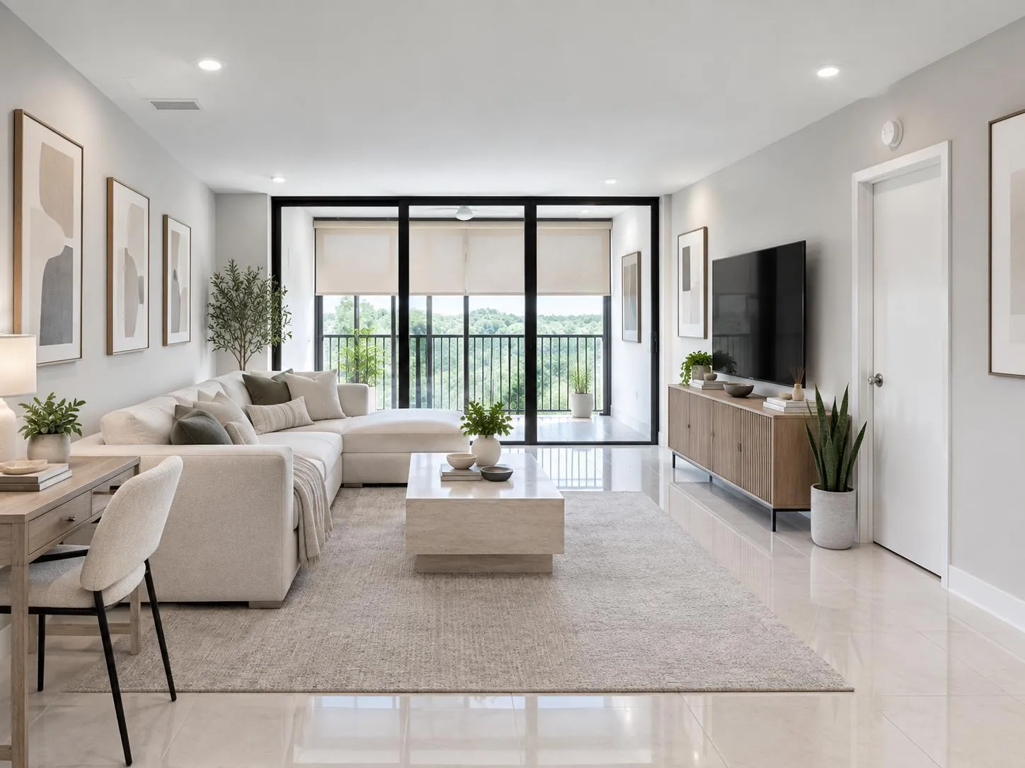 Virtually enhanced Living Room