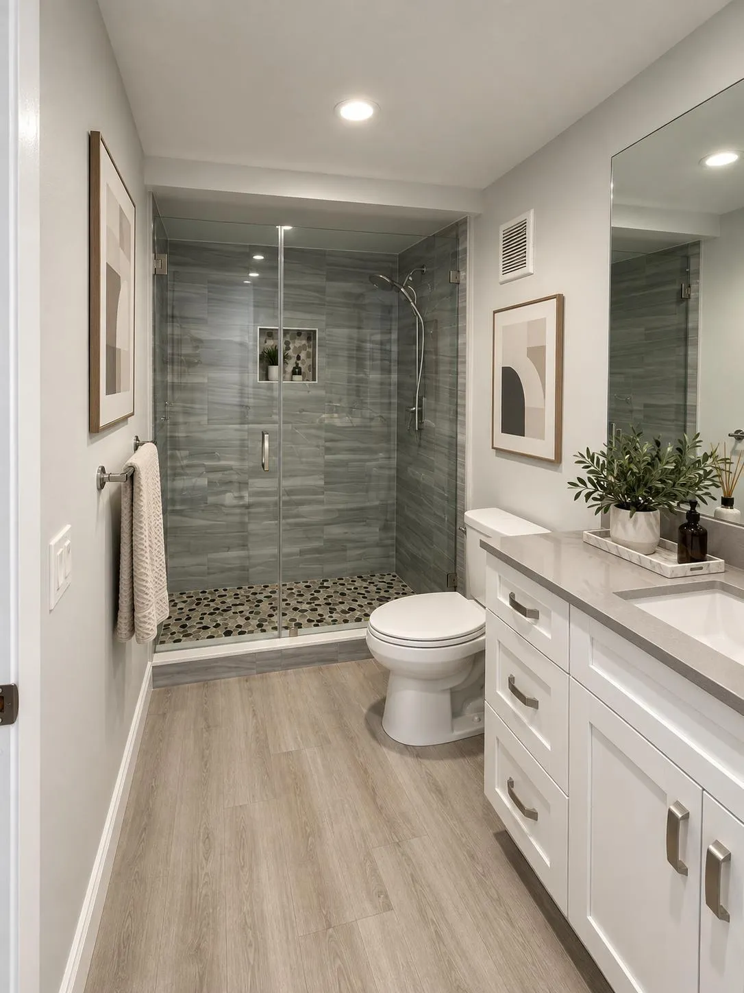 Virtually enhanced Master Bathroom
