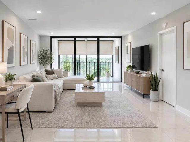 Virtually enhanced Living Room