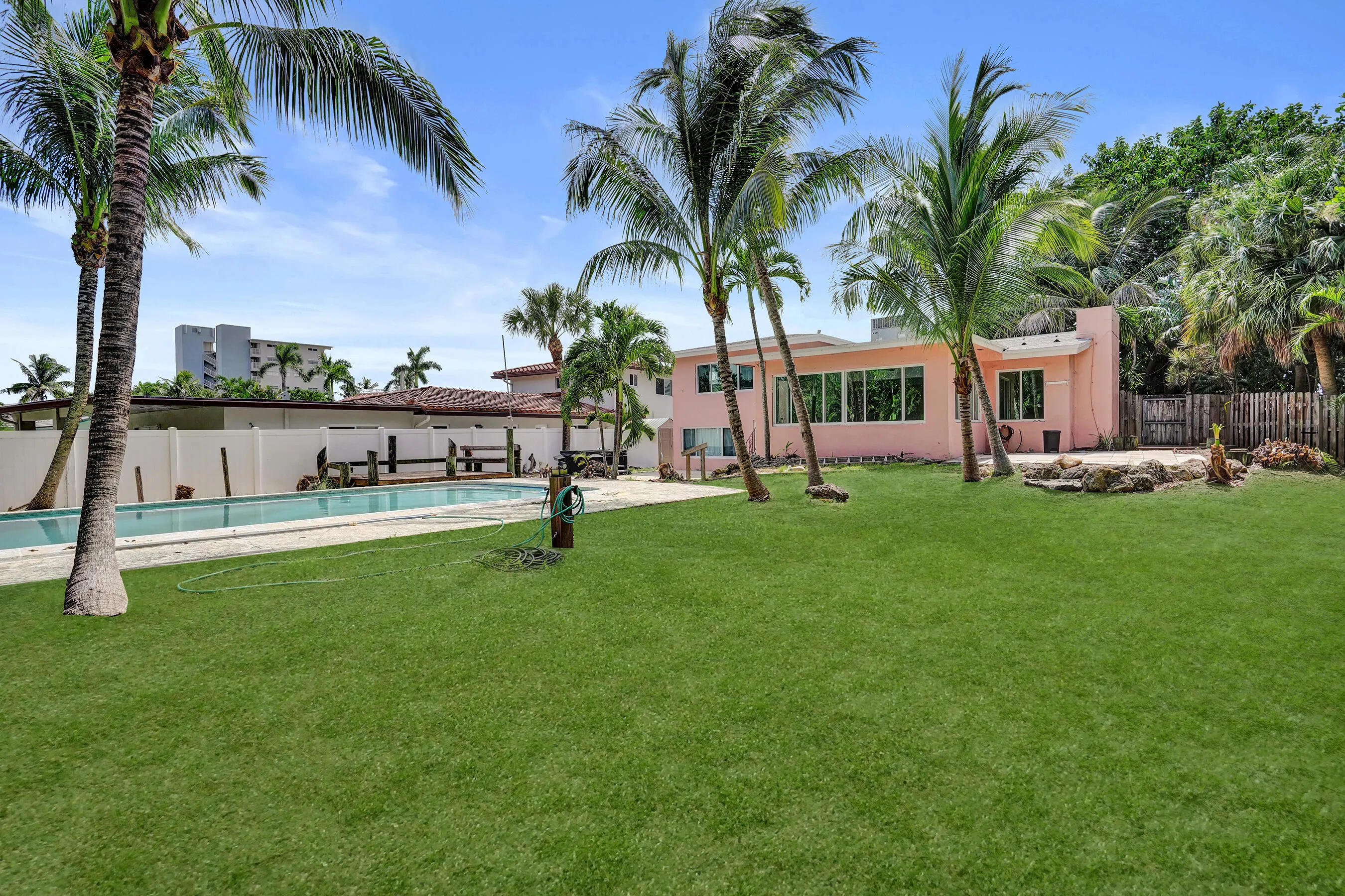 Cleared and open: the backyard scale that island properties rarely offer