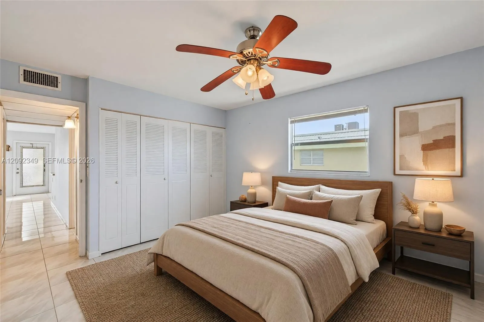 Virtual Staging: Great Bedroom with ample room for Queen/King