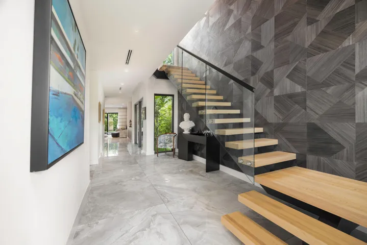Foyer flooded with natural light