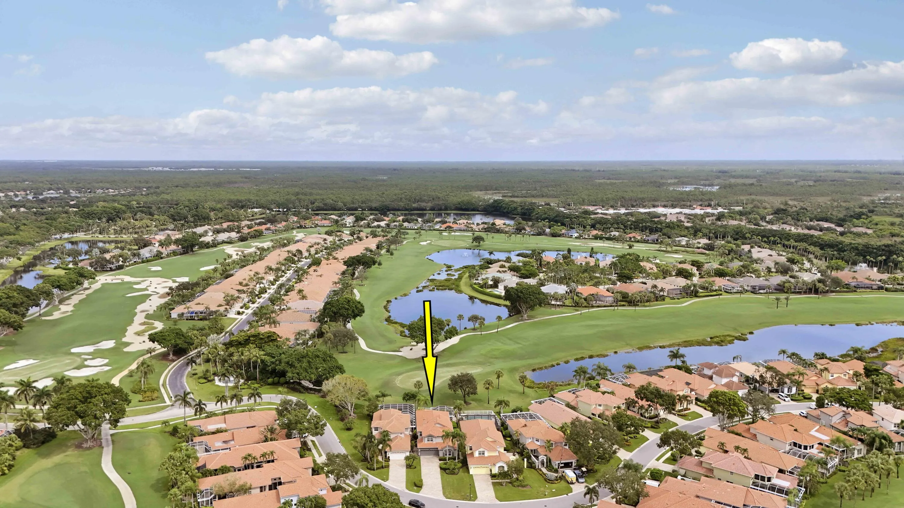 Aerial Golf Course View