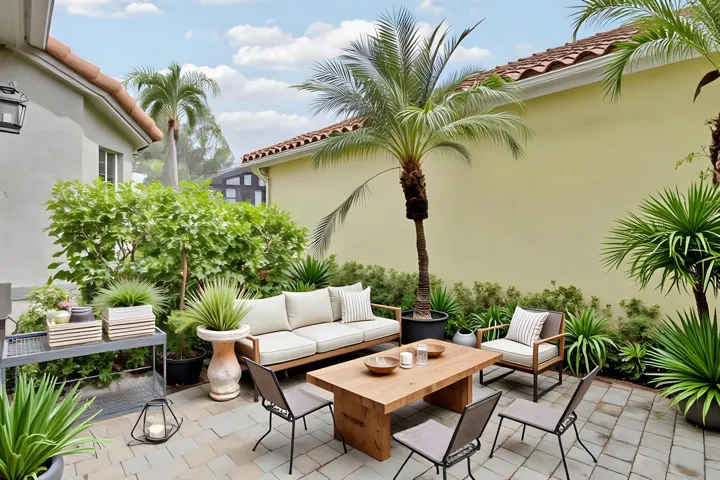 Virtually Staged Courtyard