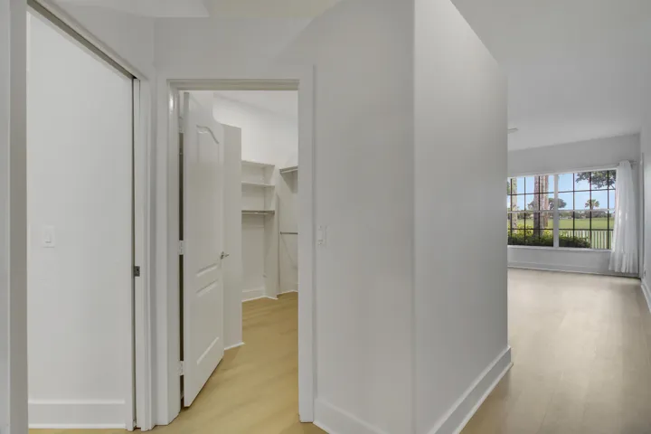 Primary Closet to Bedroom View