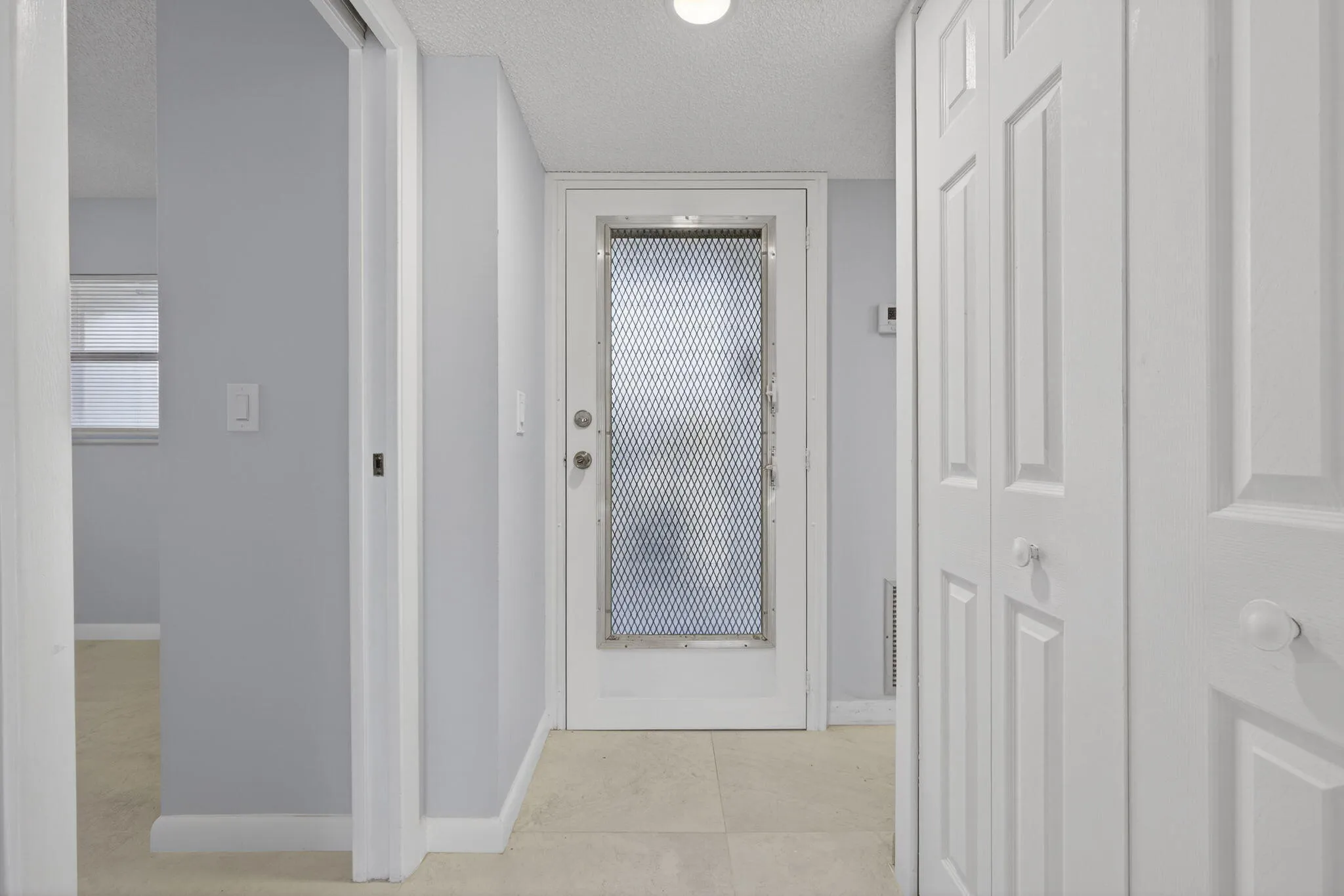 View of front entry door