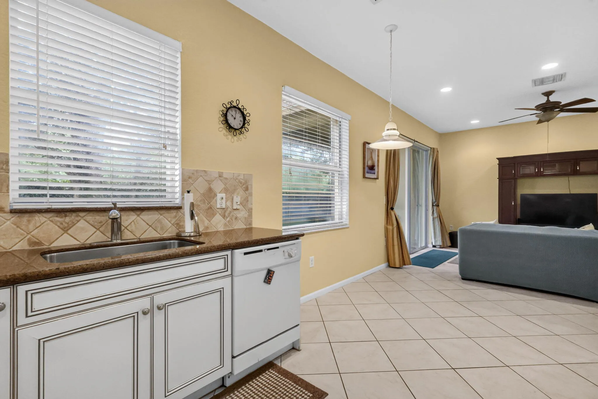 Kitchen W/Family Room View