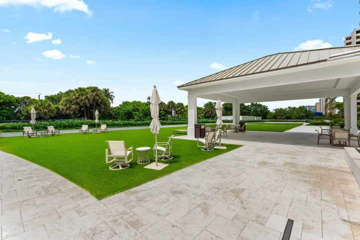 Private space to relax on the pool deck