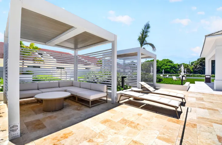 Pool side cabanas